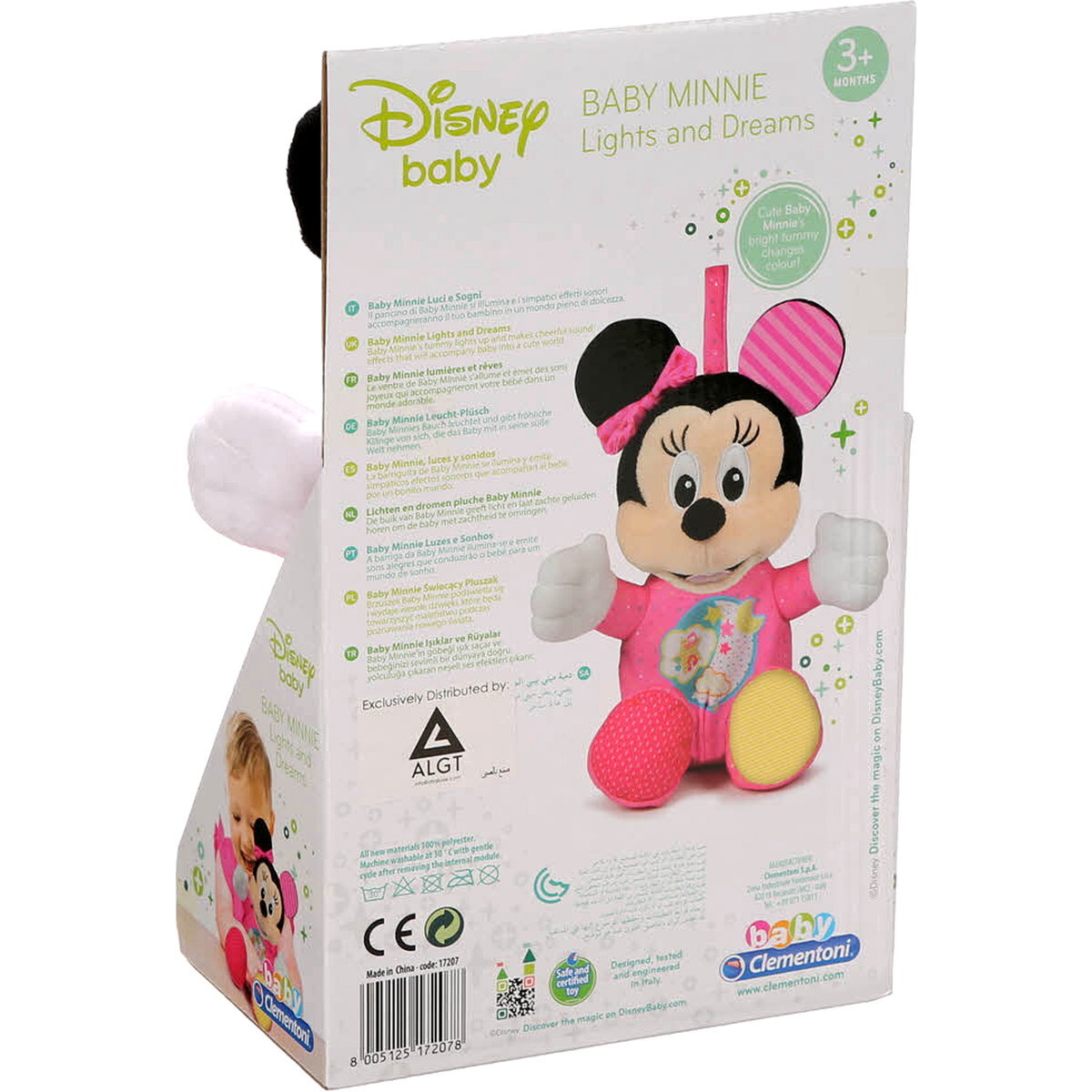 Clementoni peluche Baby Minnie luminoso con luz y melodías - Imagen 3