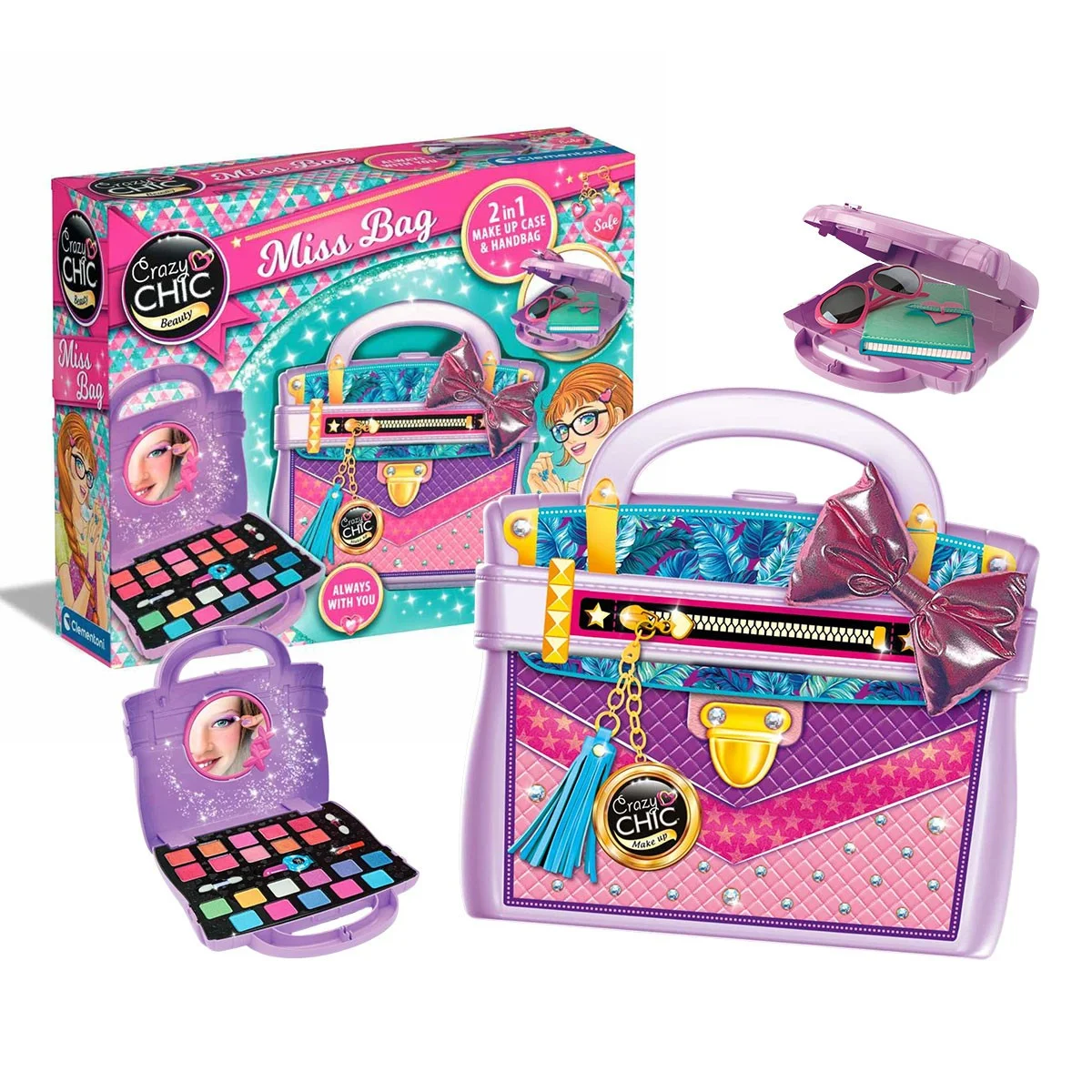 Bolso Maquillaje Infantil Crazy Chic 2 en 1 Clementoni - Imagen 2