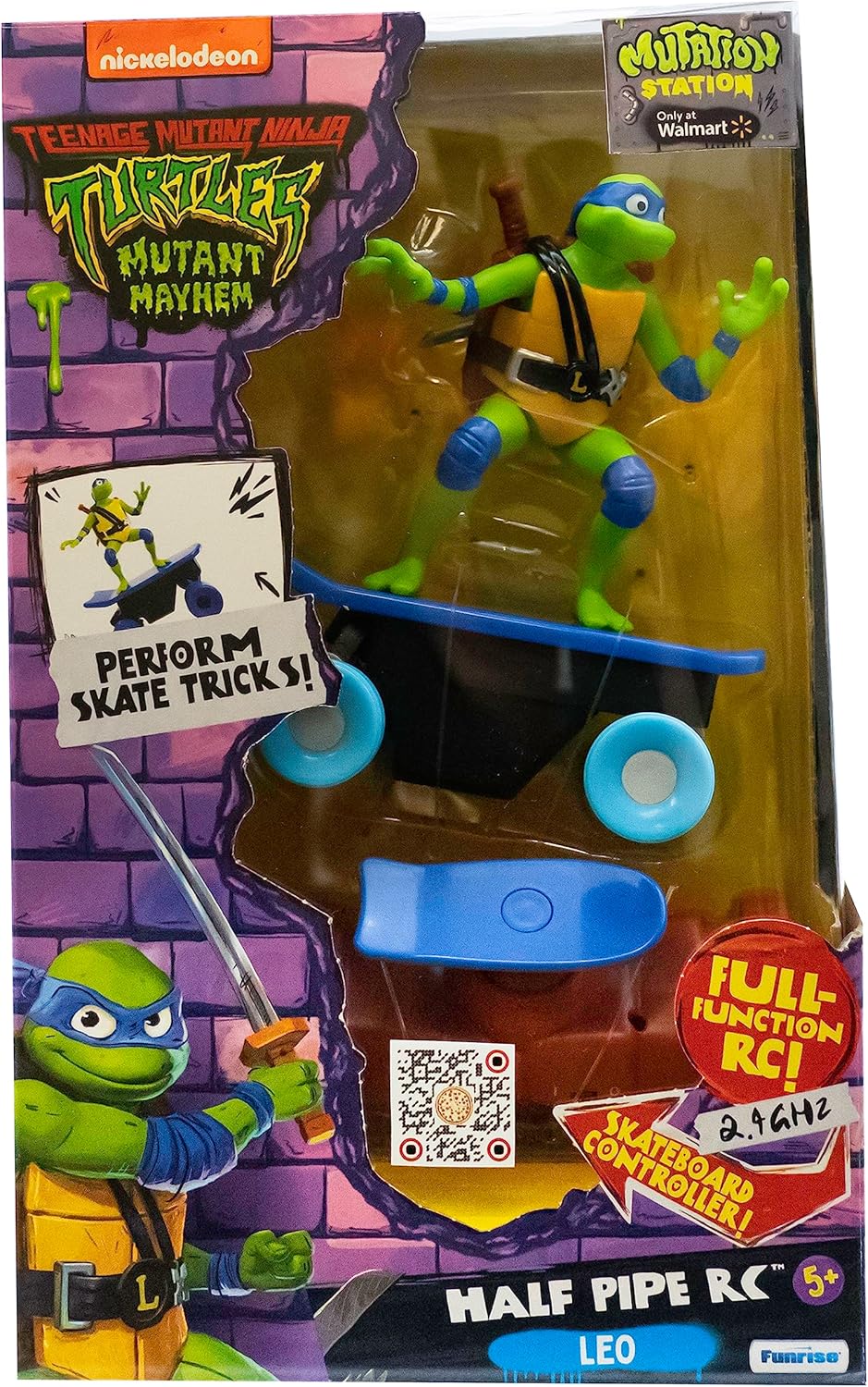 Leonardo Half Pipe RC Tortugas Ninja | Monopatín Radiocontrol TMNT +5 Años - Imagen 5