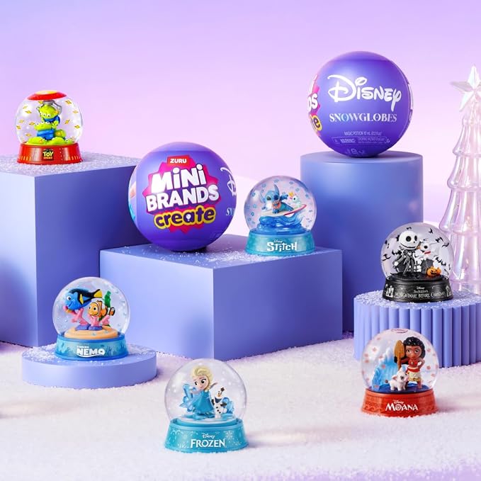 ZURU Mini Brands Create Disney Globos de Nieve Serie 1 - Imagen 8