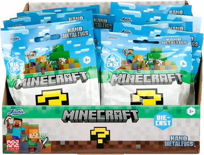 Pack 2 Figuras Sorpresa Minecraft Nano Metalfigs Die Cast 4 cm - Imagen 2