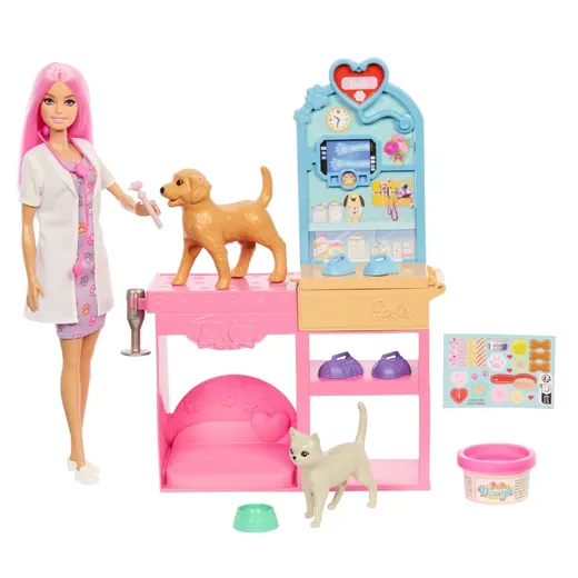 Barbie Clínica Veterinaria JFX93 | Muñeca y Mascotas - Imagen 2