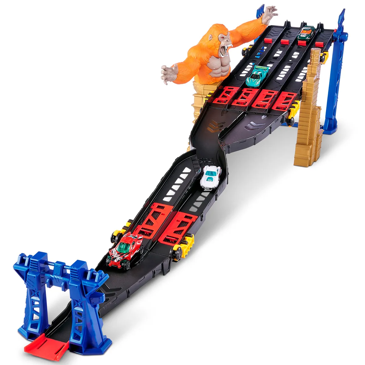 Pista Ataque Gorila Metal Machines ZURU 1,2 m con Coche - Imagen 2