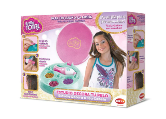 Estudio Decora tu Pelo Bizak kit creativo con aplicador y 120 abalorios para el cabello