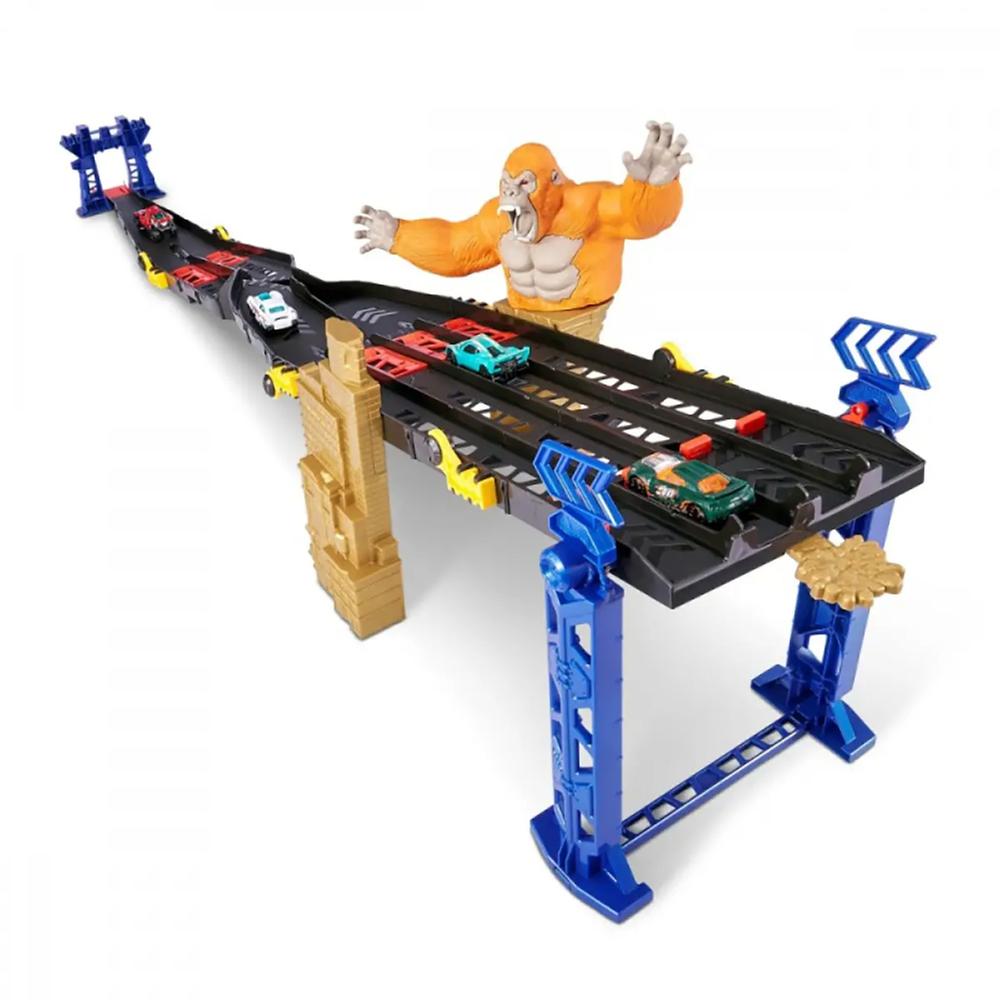 Pista Ataque Gorila Metal Machines ZURU 1,2 m con Coche - Imagen 4