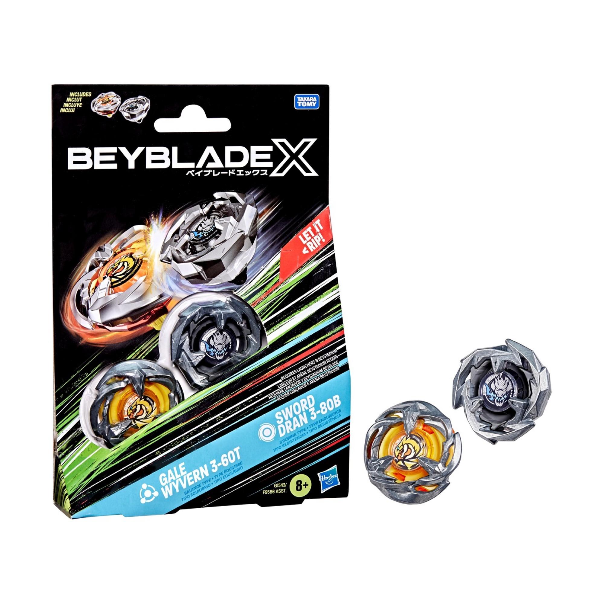 Beyblade X Pack Doble Gale Wyvern y Sword Dran | Hasbro - Imagen 2