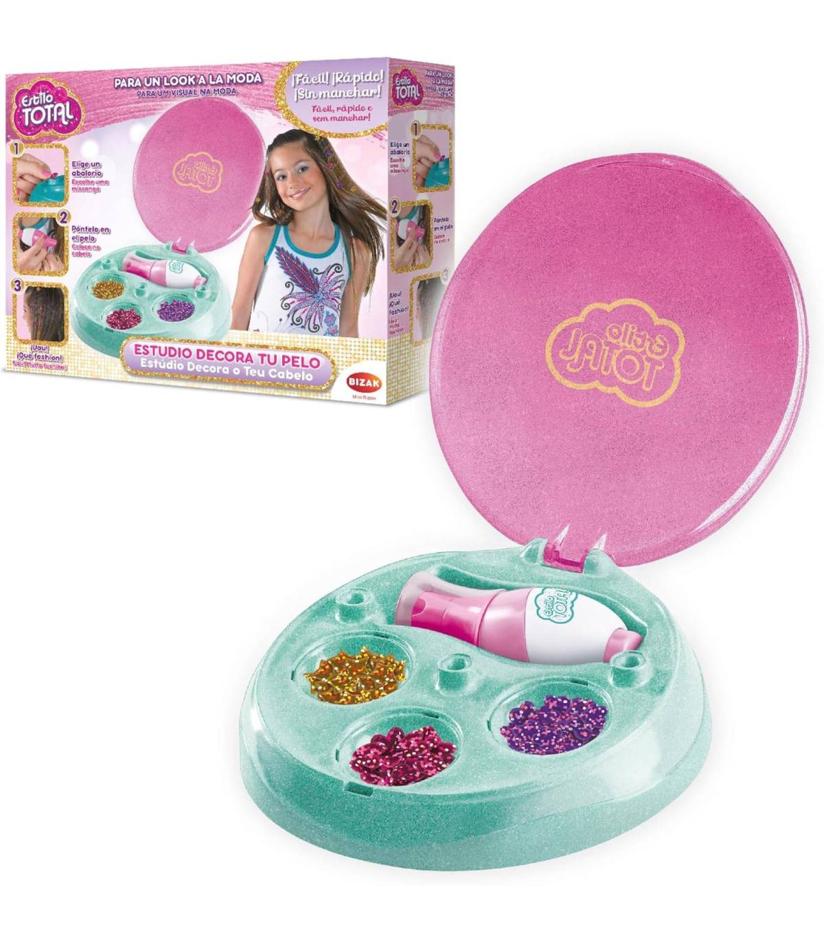 Estudio Decora tu Pelo Bizak – 120 Abalorios - Imagen 2