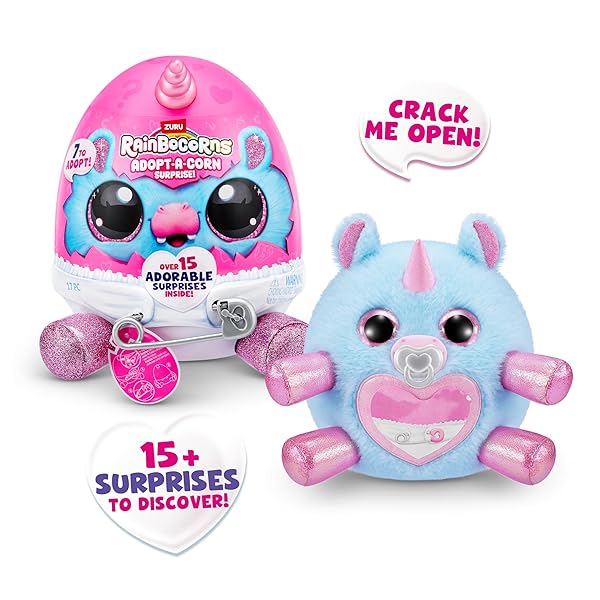 Adopt A Corn Surprise ZURU hippo peluche bebé sorpresa - Imagen 9