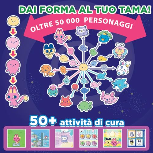 Tamagotchi Water Paradise Azul Bandai | Mascota Virtual Electrónica para Niños +6 Años - Imagen 3