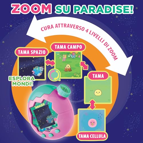 Tamagotchi Water Paradise Azul Bandai | Mascota Virtual Electrónica para Niños +6 Años - Imagen 4
