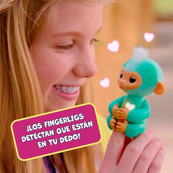 Fingerlings Charlie Monita Interactiva Bizak +70 Sonidos y Reacciones Divertidas - Imagen 3