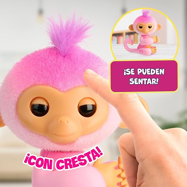 Fingerlings Charlie Monita Interactiva Bizak +70 Sonidos y Reacciones Divertidas - Imagen 4