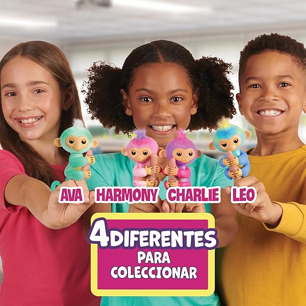 Fingerlings Charlie Monita Interactiva Bizak +70 Sonidos y Reacciones Divertidas - Imagen 6