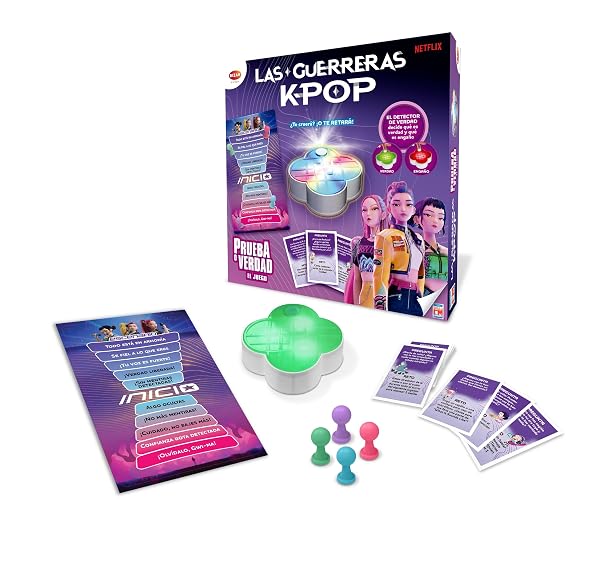 Guerreras KPop Verdad o Reto Bizak juego de mesa con detector de mentiras electrónico