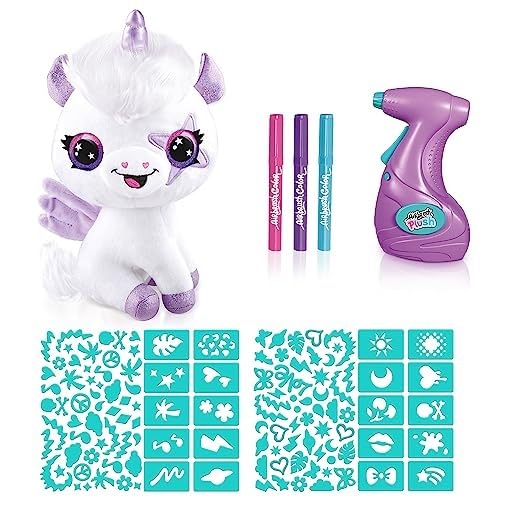 Canal Toys Airbrush Plush Unicornio Glow in the Dark OFG274 | Peluche para colorear - Imagen 4