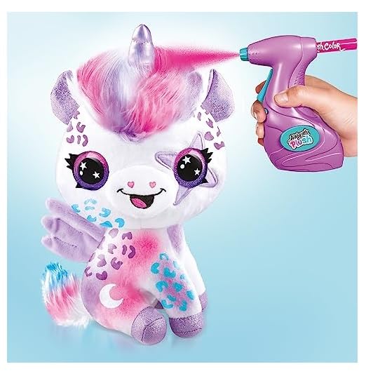Canal Toys Airbrush Plush Unicornio Glow in the Dark OFG274 | Peluche para colorear - Imagen 7