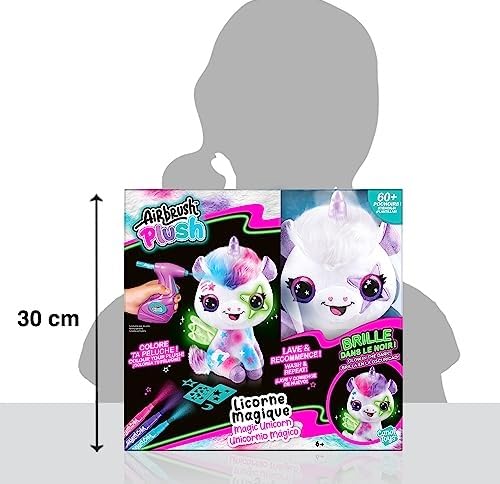 Canal Toys Airbrush Plush Unicornio Glow in the Dark OFG274 | Peluche para colorear - Imagen 9