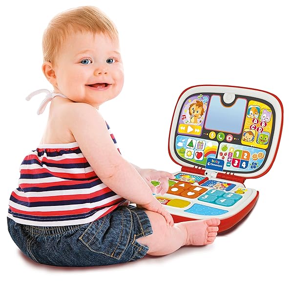 Ordenador Infantil Clementoni Animales con Luz y Sonido Baby Laptop - Imagen 6