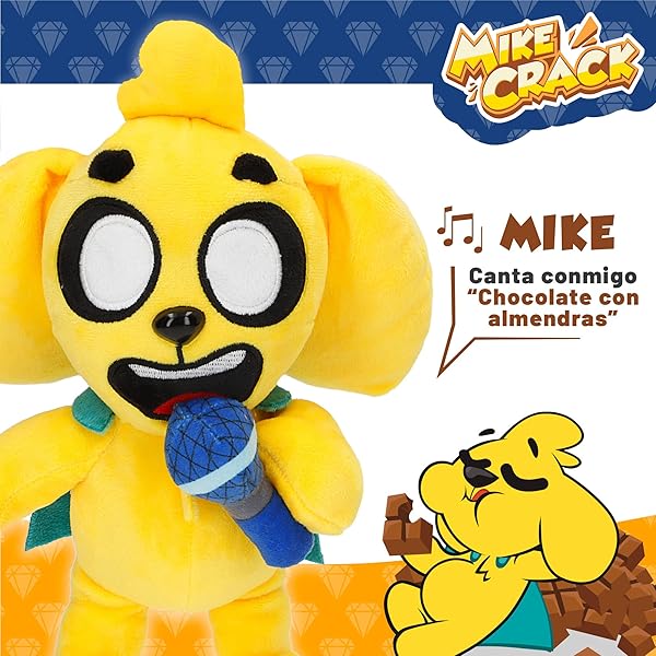 Mikecrack Peluche Interactivo con Música y Voz | Perro Mike Colorbaby - Imagen 5