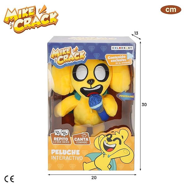 Mikecrack Peluche Interactivo con Música y Voz | Perro Mike Colorbaby - Imagen 7
