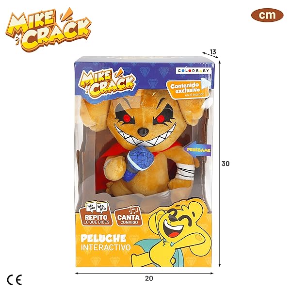 Mikecrack Peluche Interactivo Mike EXE con Música y Voz | Colorbaby 29 cm - Imagen 7