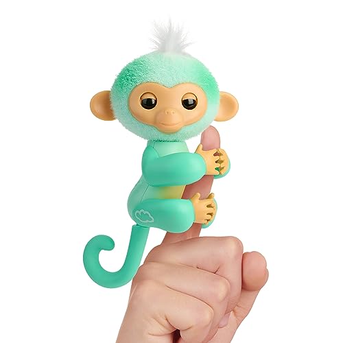 Fingerlings Ava monita interactiva verde azulada con más de 70 sonidos y reacciones