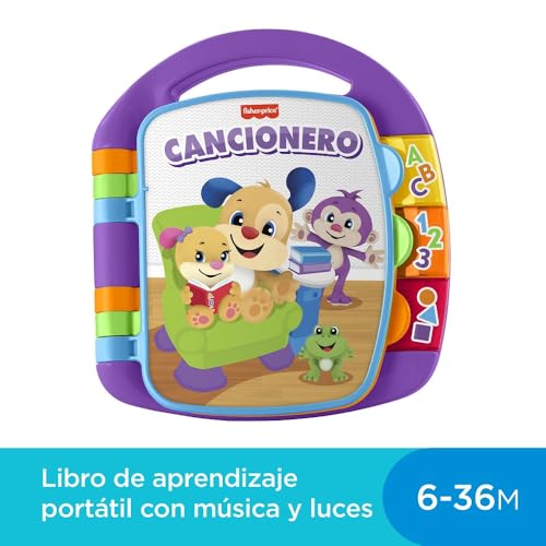 Fisher-Price Ríe y Aprende Libro Interactivo Cancionero | Juguete Bebé 6 Meses - Imagen 3