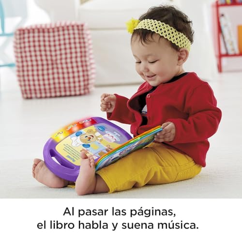 Fisher-Price Ríe y Aprende Libro Interactivo Cancionero | Juguete Bebé 6 Meses - Imagen 4