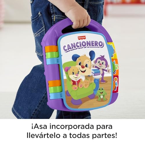 Fisher-Price Ríe y Aprende Libro Interactivo Cancionero | Juguete Bebé 6 Meses - Imagen 6