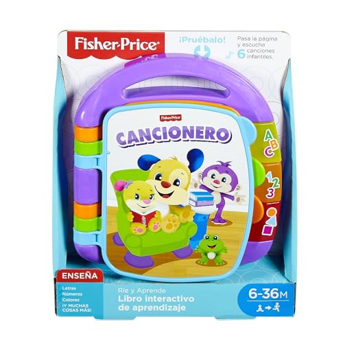Fisher-Price Ríe y Aprende Libro Interactivo Cancionero | Juguete Bebé 6 Meses - Imagen 7