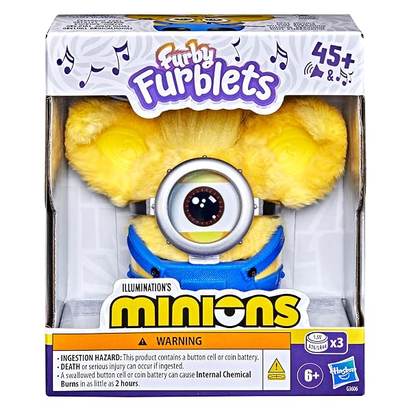 Furby Furblets Minions Minipeluche Electrónico 7,6 cm | Hasbro Oficial - Imagen 3
