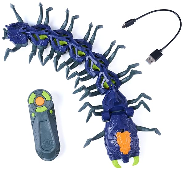 HEX BOTS Exploding Centipede Spin Master ciempiés robótico articulado con mando a distancia
