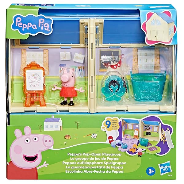 Peppa Pig Guardería Portátil – Casa de Muñecas con Figura y Tobogán - Imagen 3
