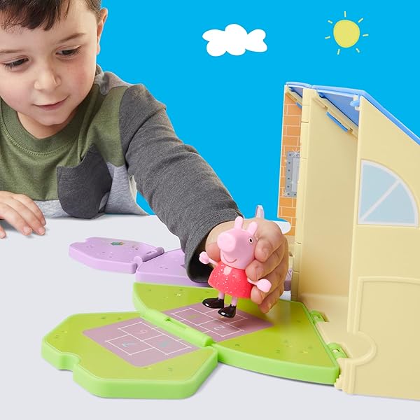 Peppa Pig Guardería Portátil – Casa de Muñecas con Figura y Tobogán - Imagen 6