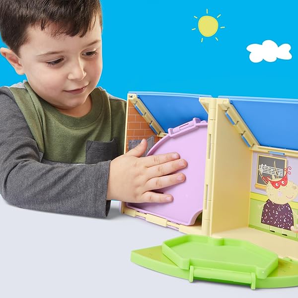 Peppa Pig Guardería Portátil – Casa de Muñecas con Figura y Tobogán - Imagen 7