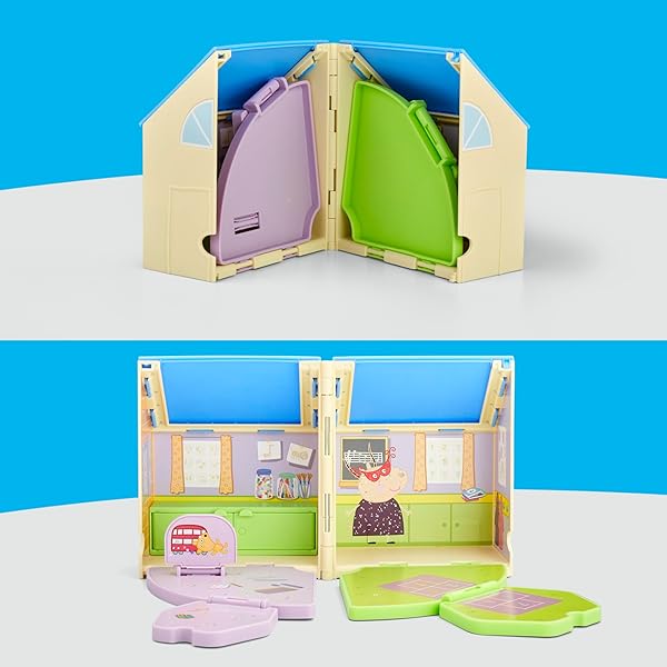 Peppa Pig Guardería Portátil – Casa de Muñecas con Figura y Tobogán - Imagen 10