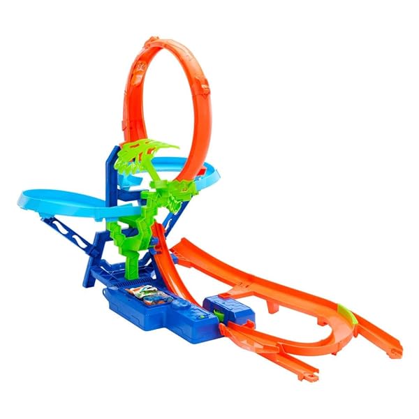 Hot Wheels Choque en el Aire JJK78 Pista con Looping y Propulsor - Imagen 4