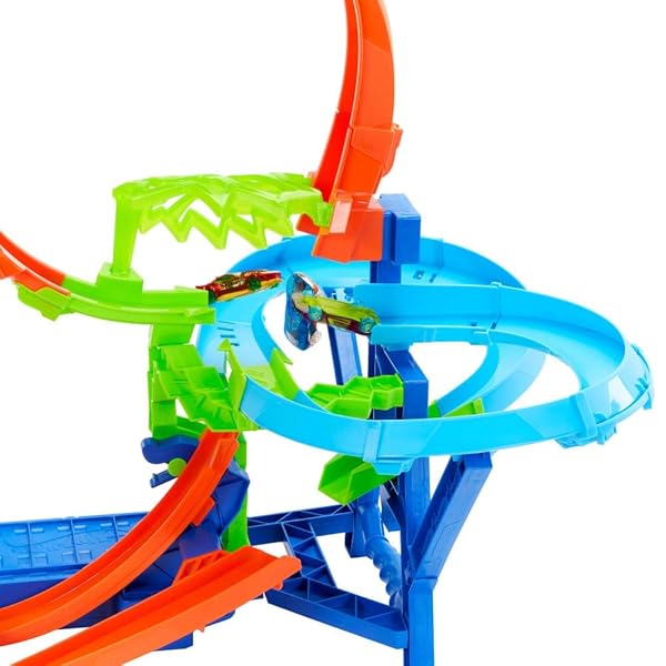 Hot Wheels Choque en el Aire JJK78 Pista con Looping y Propulsor - Imagen 6