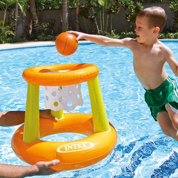 Intex Canasta Hinchable Flotante 58504 | Juego Baloncesto Piscina - Imagen 3