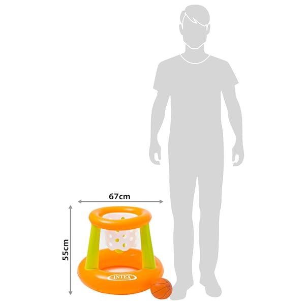 Intex Canasta Hinchable Flotante 58504 | Juego Baloncesto Piscina - Imagen 5