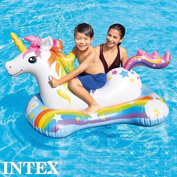 Flotador Unicornio Intex para Niños | Colchoneta Hinchable Infantil con Asas - Imagen 3