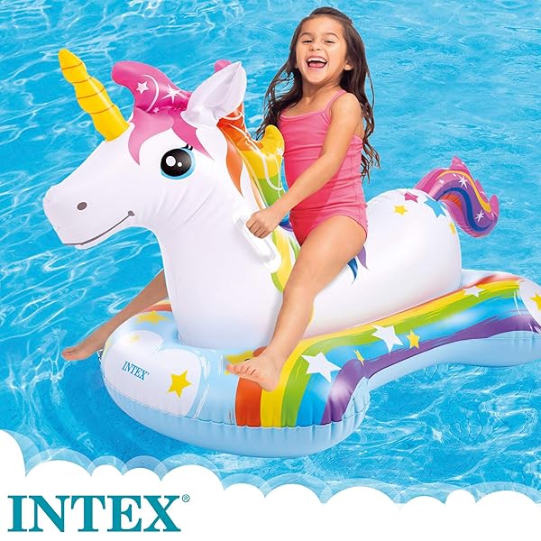 Flotador Unicornio Intex para Niños | Colchoneta Hinchable Infantil con Asas - Imagen 5