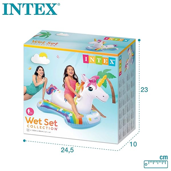 Flotador Unicornio Intex para Niños | Colchoneta Hinchable Infantil con Asas - Imagen 8