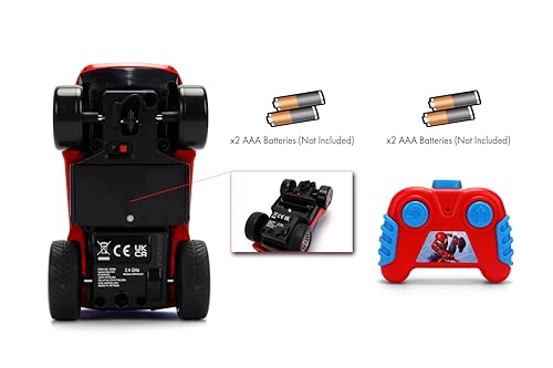 Coche Teledirigido Spider-Man Marvel RC 1:32 Jada Toys para Niños - Imagen 4