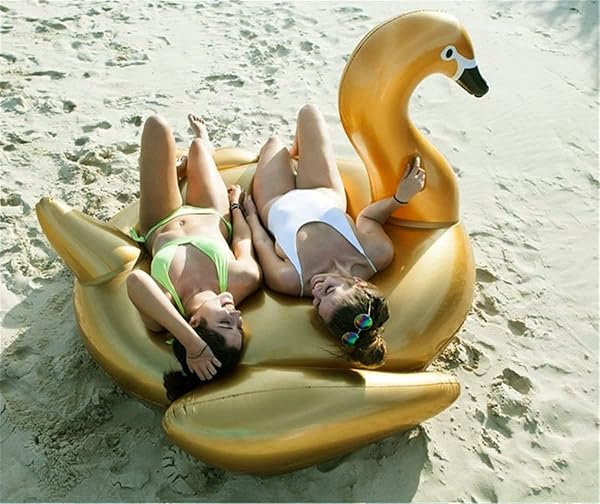 Cisne Gigante Hinchable para Piscina | Flotador Inflable Verano XXL - Imagen 4