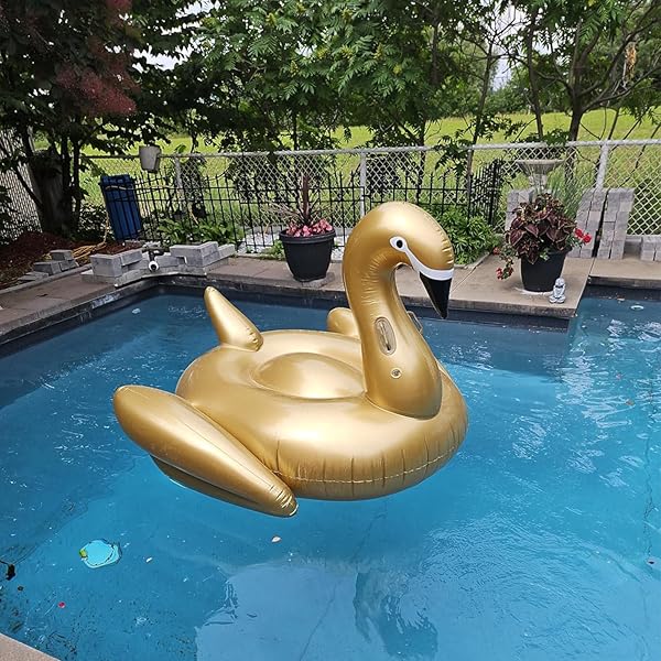 Cisne Gigante Hinchable para Piscina | Flotador Inflable Verano XXL - Imagen 7