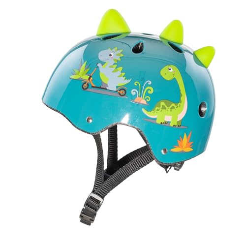Moltó Casco Infantil Dinosaurio 3D Ajustable para Bicicleta y Patinete +3 Años - Imagen 3