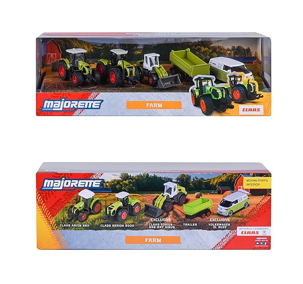 Majorette Vehículos de Granja Claas Giftpack | Set 5 Vehículos Metal Escala 1:64 - Imagen 5