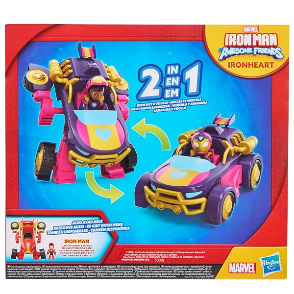 Ironheart Vehículo y Armadura 2 en 1 | Marvel Hasbro - Imagen 9