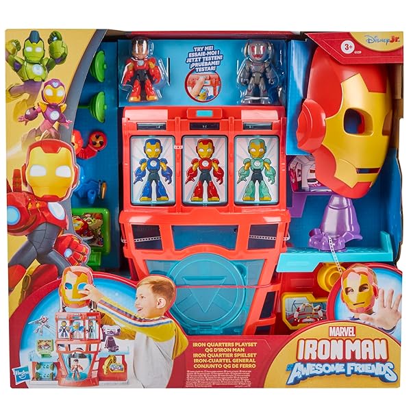 Iron Man Cuartel General Electrónico Playset Marvel +3 Años - Imagen 3